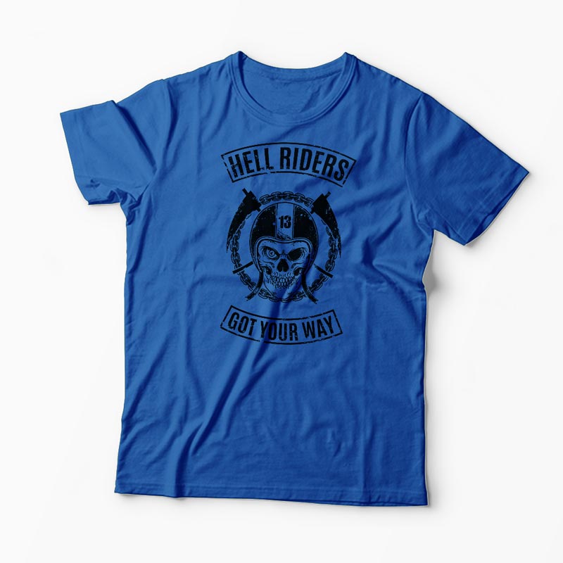 Tricou Hell Riders Got Your Way - Bărbați-Albastru Regal